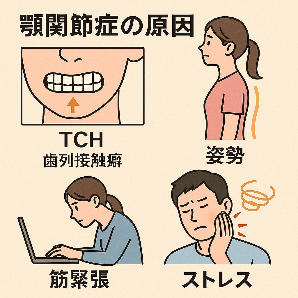 顎関節症の原因　TCH